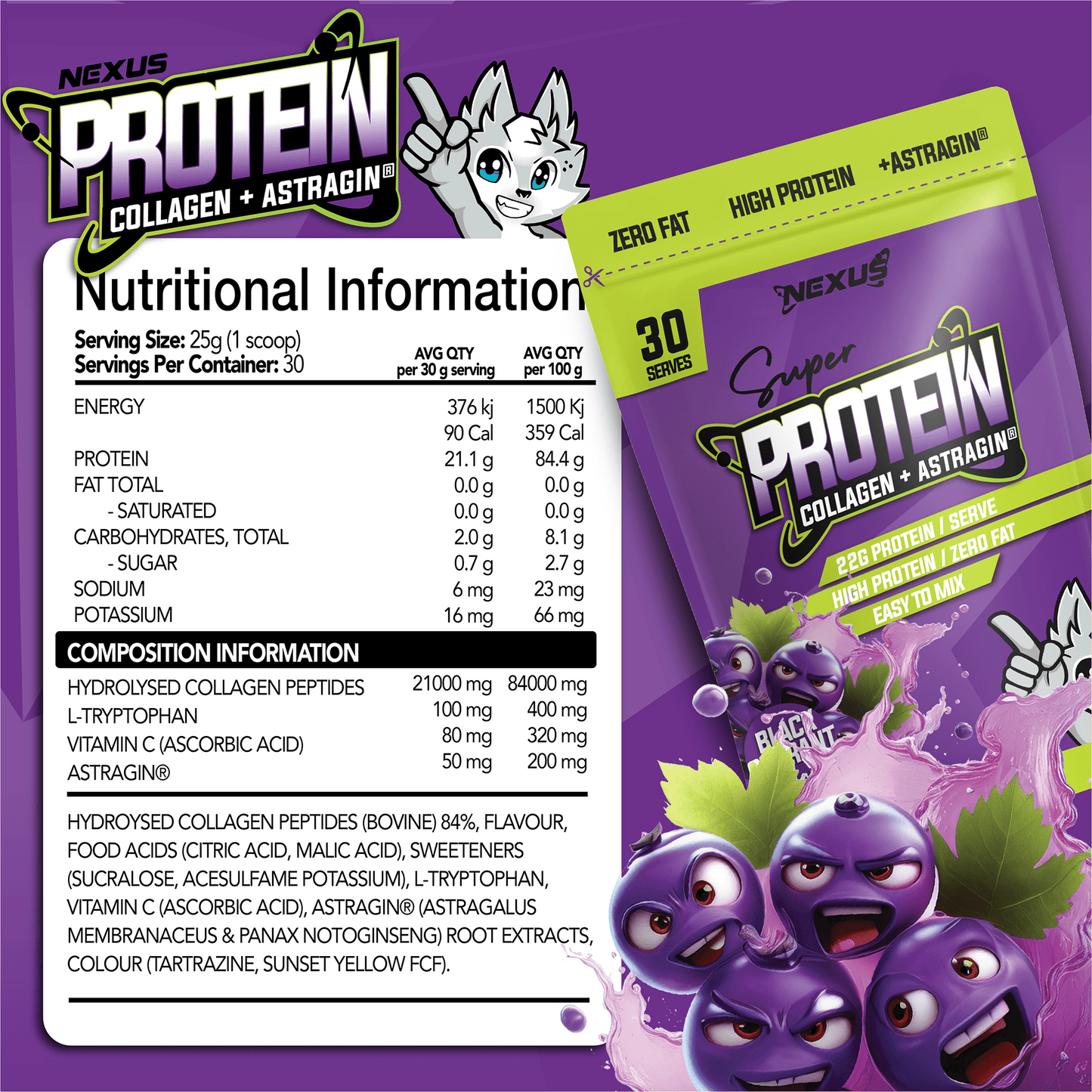 Protein Water Blackcurrant