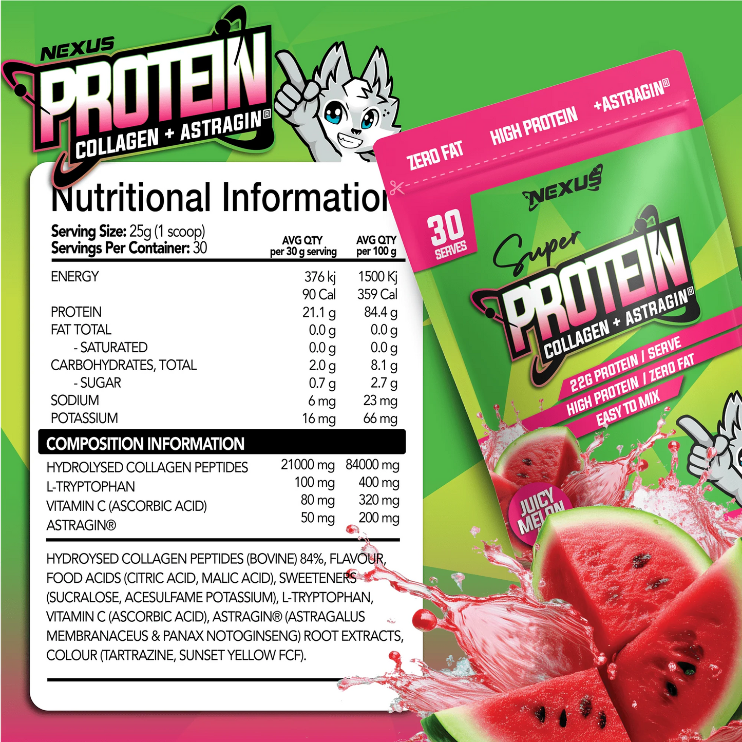 Protein Water Water Melon