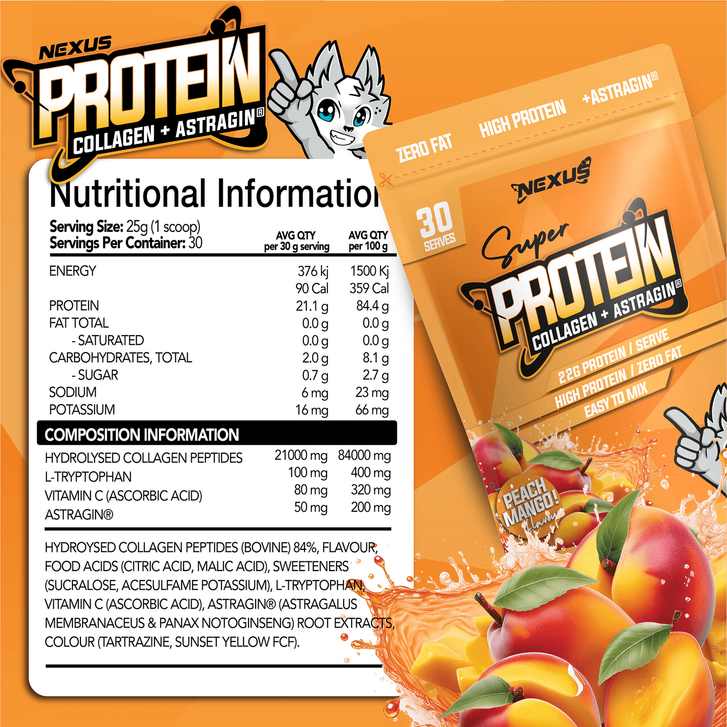Protein Water Peach Mango