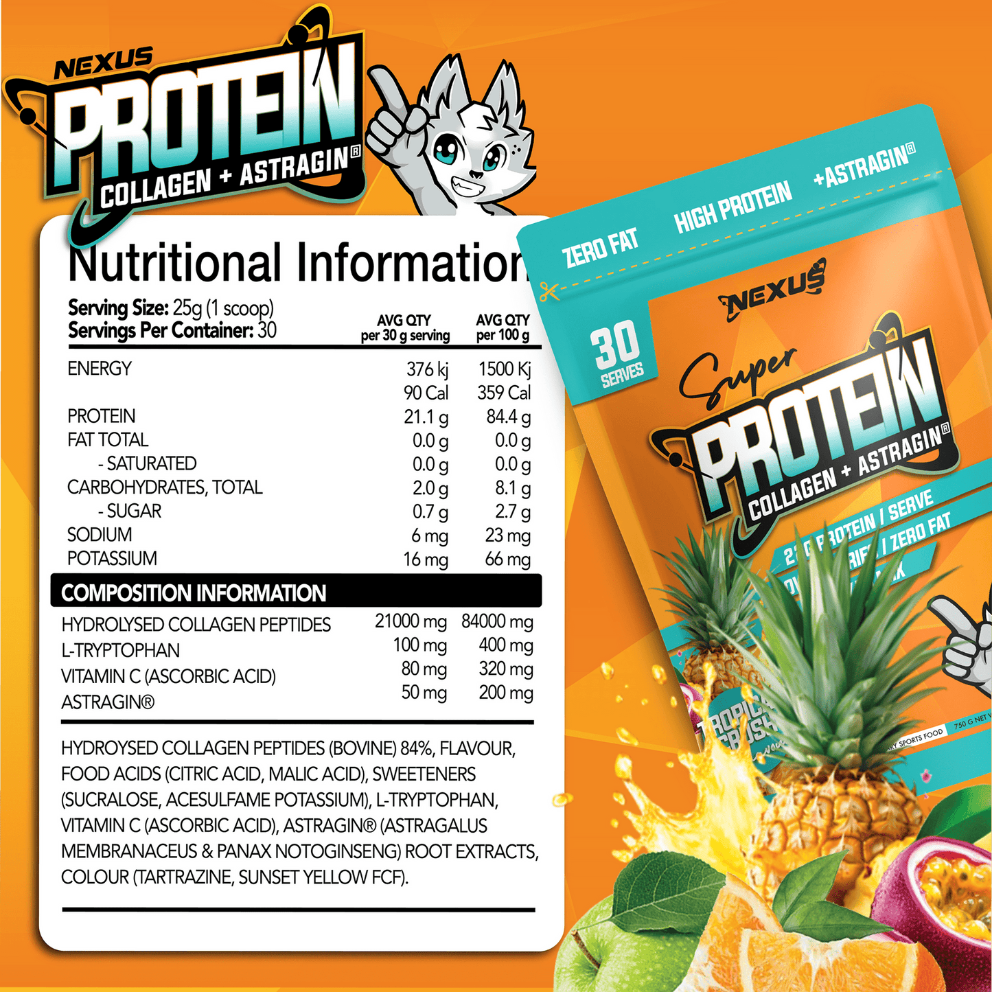 Protein Water Tropical Crush