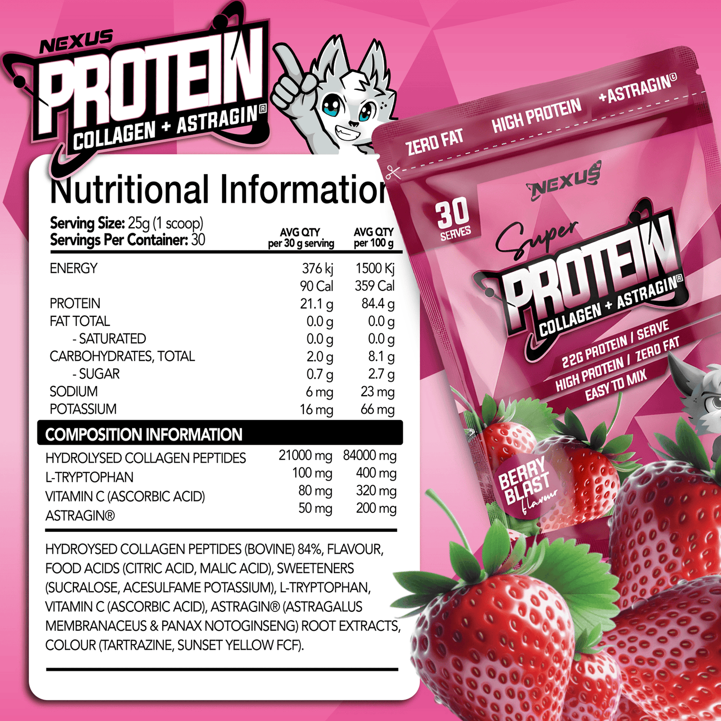 Protein Water Berry Blast