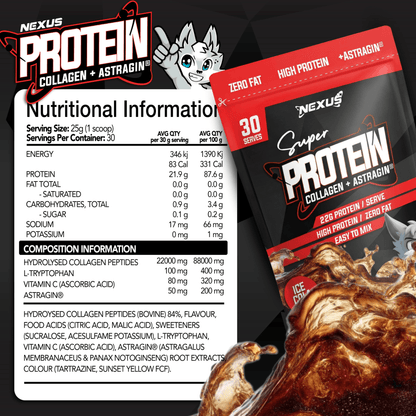 Protein Water Ice Cola