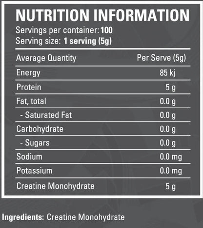Legit - Creatine Monohydrate - 500g
