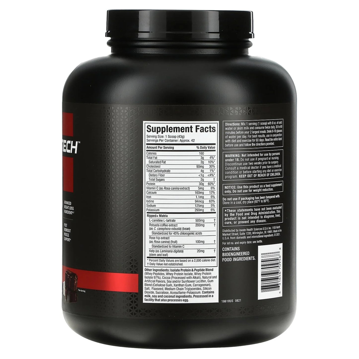 Nitro-tech Ripped - Chocolate - 1.8kg