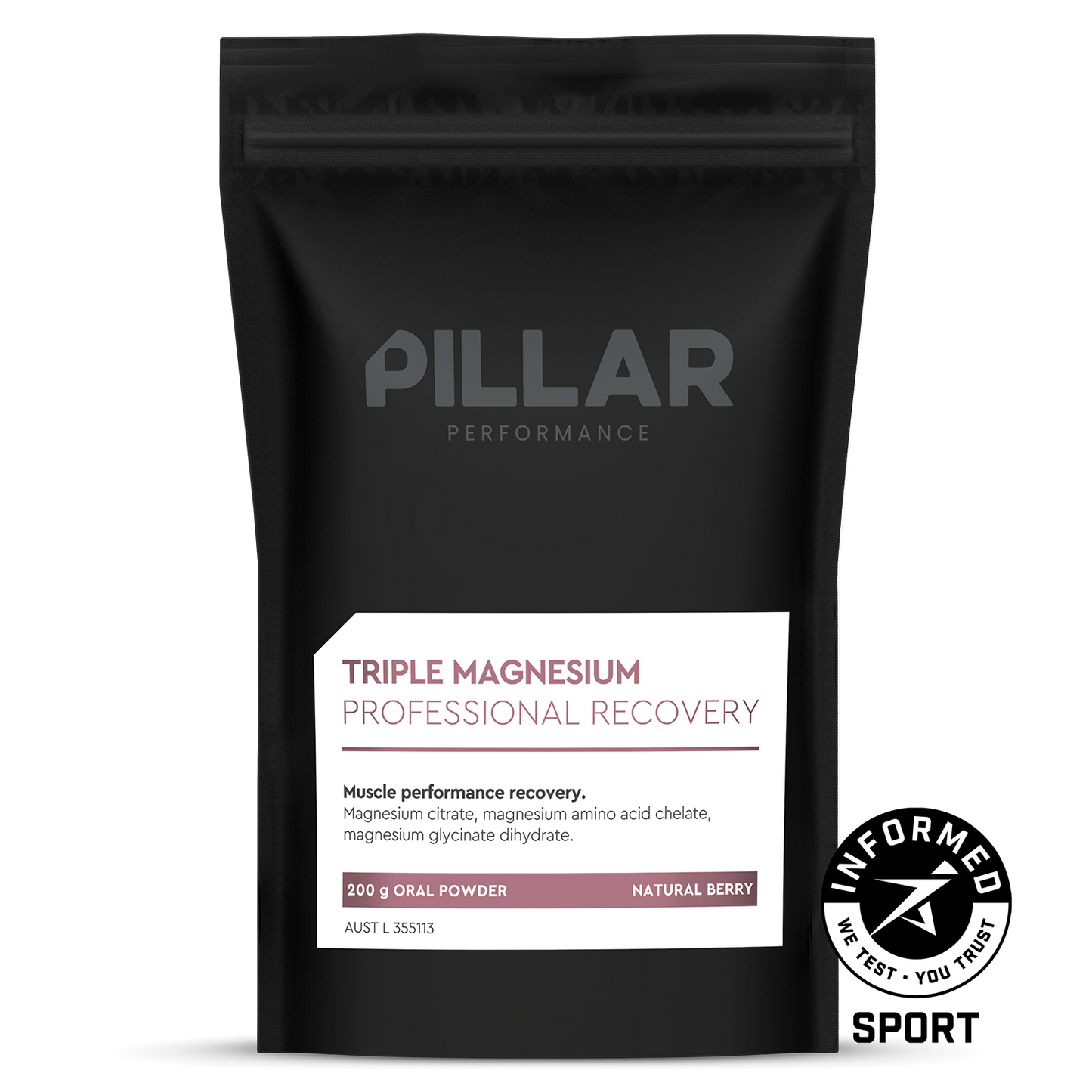 Pillar Performance - Triple Magnesium - Natural Berries