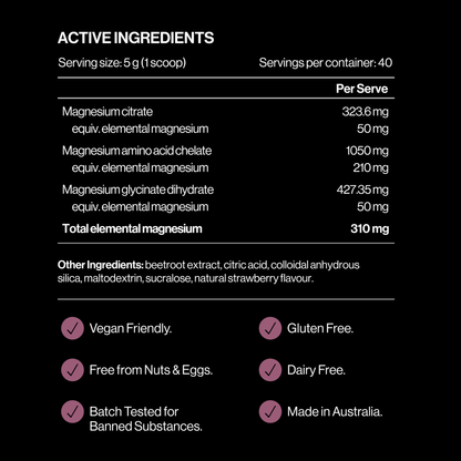 Pillar Performance - Triple Magnesium - Natural Berries